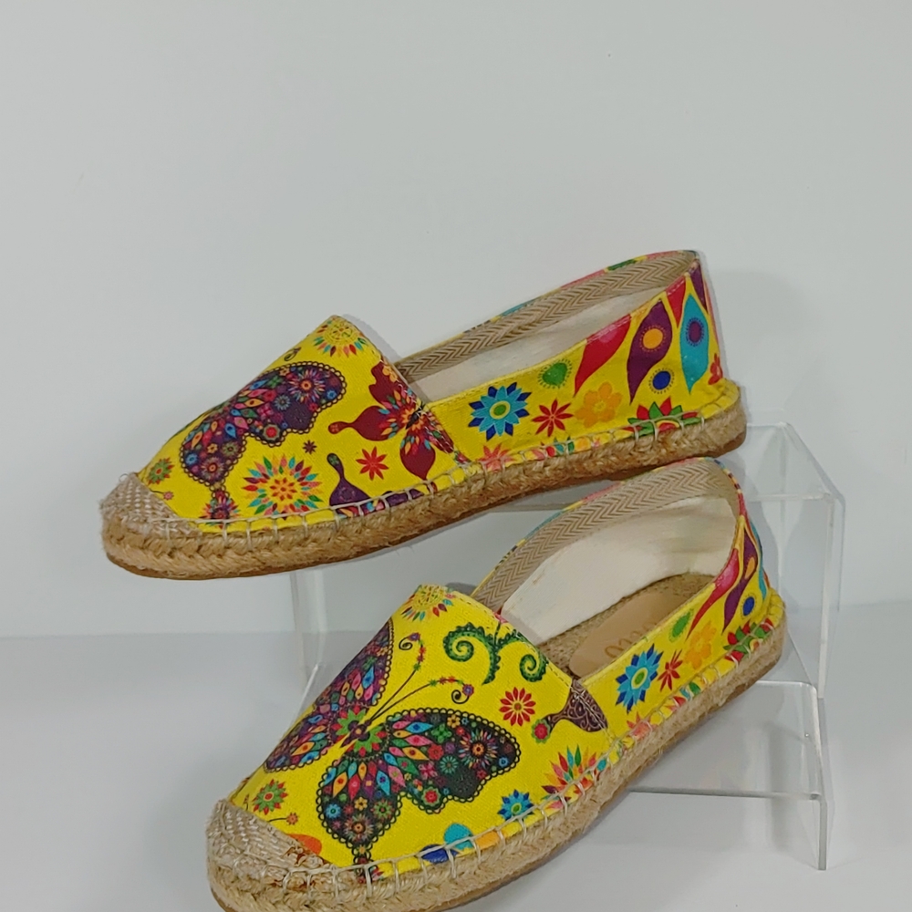 COTTO Women's Yellow Butterfly Espadrilles - Picture 5 of 9